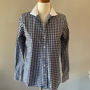 BROOKS BROTHERS oversized women’s shirt,  CHECKERED button down shirt sz 2